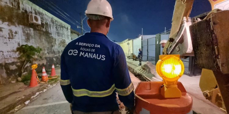 Trata Bem Manaus: Obras avançam no Centro de Manaus no período noturno