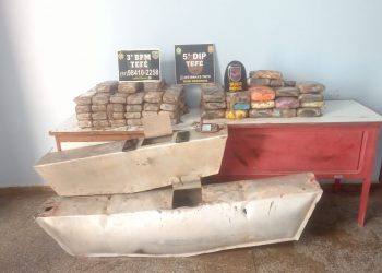 Polícia apreende 100 kg de droga e prende cinco pessoas no Médio Solimões