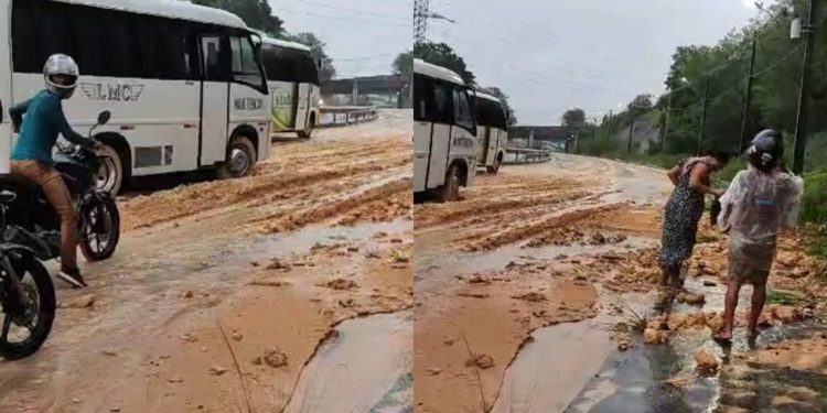 Prefeitura interdita trecho da Avenida das Torres após barranco ceder; vídeo