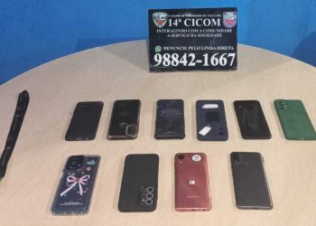 PM recupera dez aparelhos celulares roubados na zona Norte de Manaus