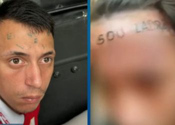 Homem que teve testa tatuada após furto é preso novamente por roubo