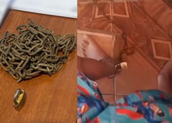 VÍDEO: Mãe mantinha filho acorrentado por temer envolvimento com drogas
