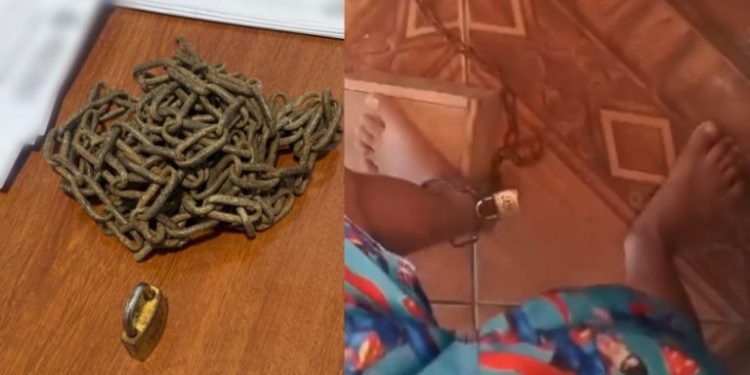 VÍDEO: Mãe mantinha filho acorrentado por temer envolvimento com drogas