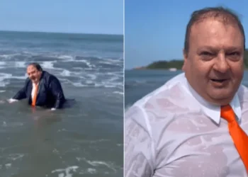 Jacquin mergulha de terno e critica quem usa regata e chinelo em seu restaurante