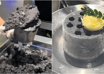 Sorvete preto que parece cimento viraliza na internet: ‘Sabor São Paulo’