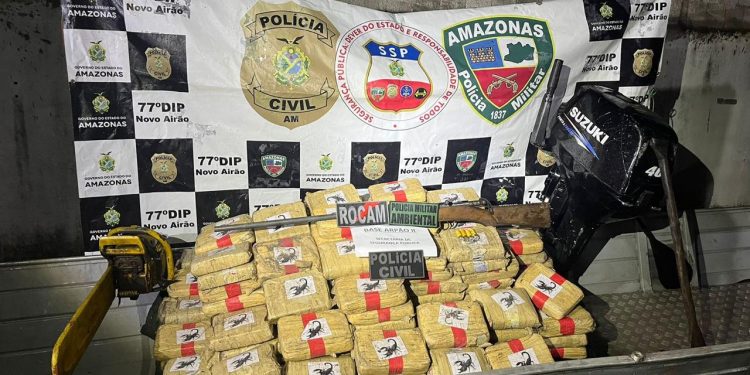 Dupla é presa com 260 kg de drogas no AM; carga é avaliada em R$ 5 milhões