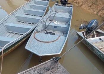 PC-AM e Polícia Militar de Roraima recuperam motores de barco furtados em Barcelos