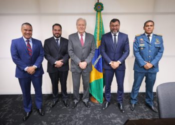 No Ministério da Justiça, Wilson Lima apresenta pauta do AM para reforçar segurança no Estado
