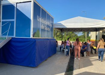 Carreta de Apoio à Saúde do Governo do Amazonas inicia atendimentos em Presidente Figueiredo