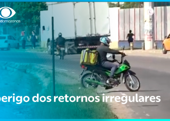 Retorno irregulares que causam acidentes em Manaus