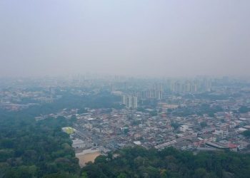 Manaus amanhece com péssima qualidade do ar devido à fumaça