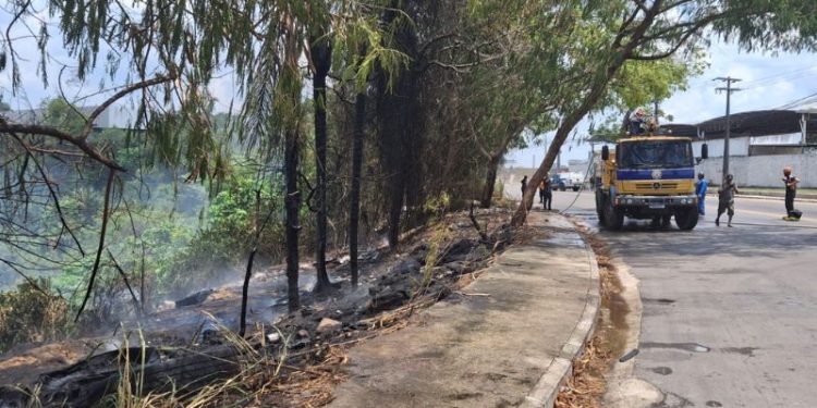 Incêndio atinge lixão clandestino na zona Leste de Manaus