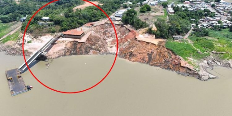 Estudo indica que fenômeno de ‘terras caídas’ causou o deslizamento em porto de Manacapuru