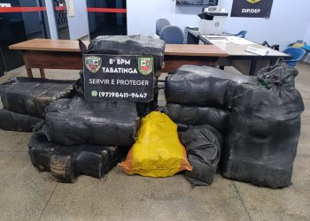 Em Tabatinga, Polícia Militar do Amazonas apreende mais de 380 tabletes de maconha