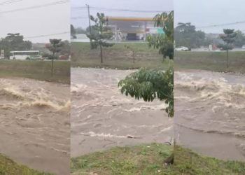 Forte chuva causa alagamentos em Manaus