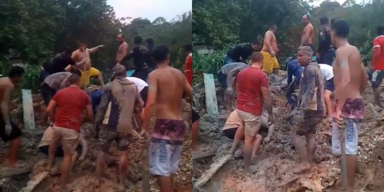 Soterramento na Zona Norte de Manaus deixa um morto e quatro feridos