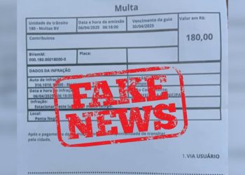 Prefeitura de Manaus alerta sobre autuação por infração de trânsito falsa