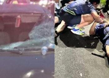 Vídeos: grupo de pessoas é atropelado por motorista embriagado durante corrida na Ponta Negra