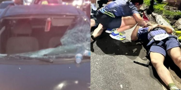 Vídeos: grupo de pessoas é atropelado por motorista embriagado durante corrida na Ponta Negra