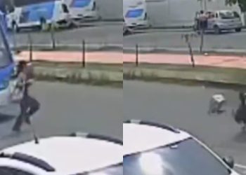 Jovem é atropelada após sair de ônibus em Manaus