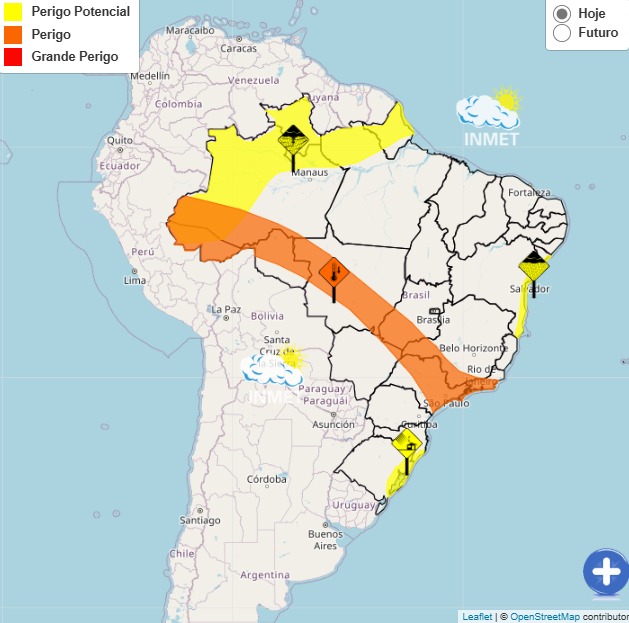 Municípios do AM entram em alerta laranja de declínio de temperatura em grau de perigo