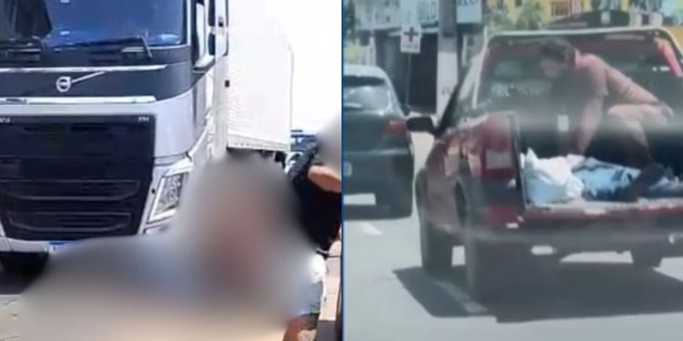 Vídeo: idoso morre após ser atropelado por carreta em Manacapuru, no interior do AM