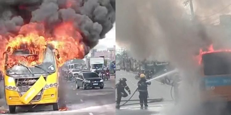 Amarelinho é consumido por fogo em Manaus