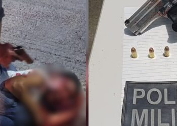 Vídeo: Empresário reage a assalto e imobiliza assaltante no interior do AM