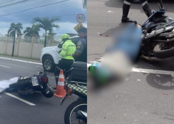 Motociclista de app morre após colidir com caminhão de coleta de lixo