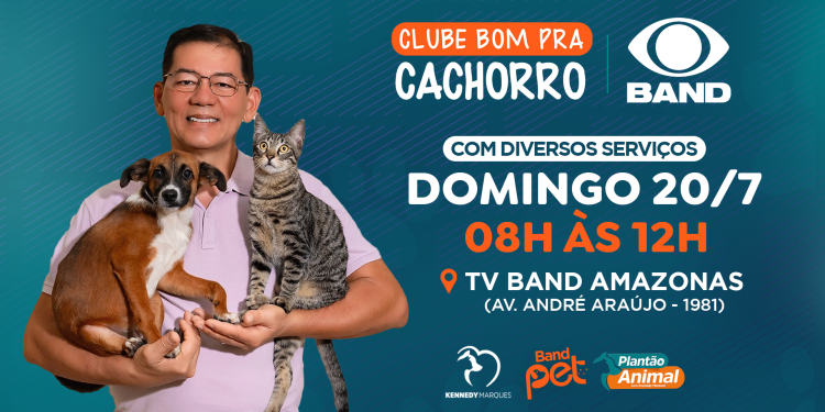 Clube bom pra cachorro com serviços gratuitos neste domingo