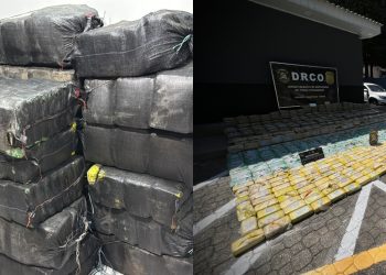 PC-AM prende quatro estrangeiros em embarcação no rio Solimões com 1,5 tonelada de cocaína e maconha