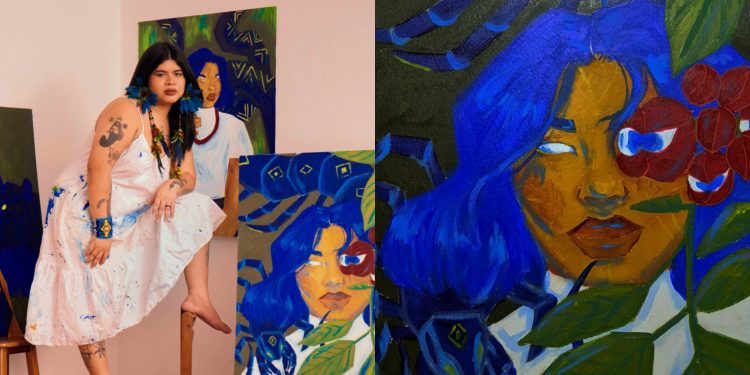 Exposição “Sesá Ixé: Olhar eu” celebra a trajetória da artista indígena Auá Mendes em Manaus