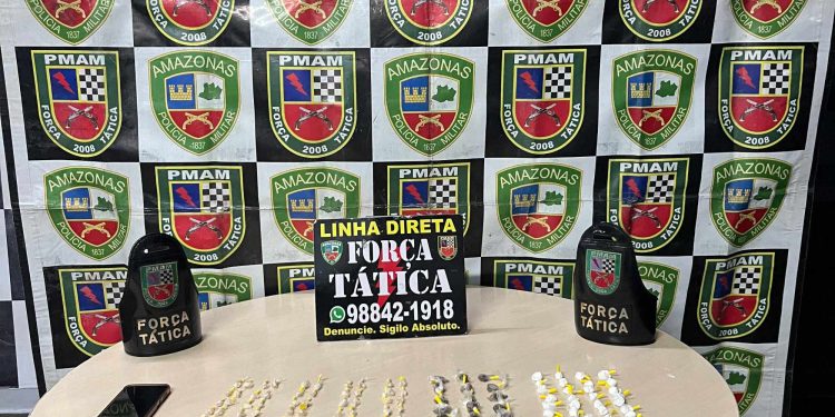 Polícia Militar do Amazonas prende homem por tráfico de drogas no Centro de Manaus