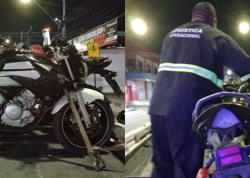 Operação do Detran-AM registra 30 motocicletas sem placa de identificação