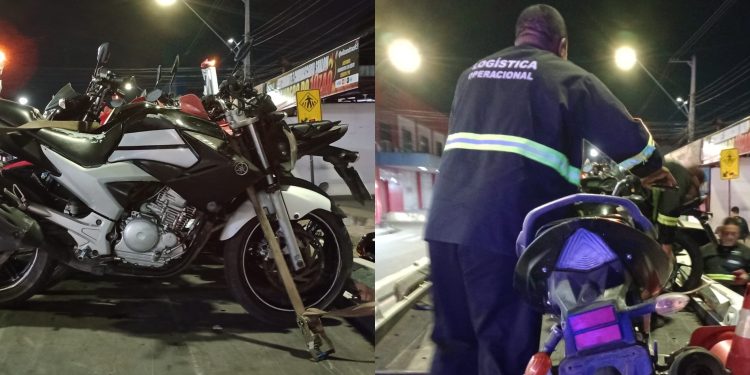 Operação do Detran-AM registra 30 motocicletas sem placa de identificação