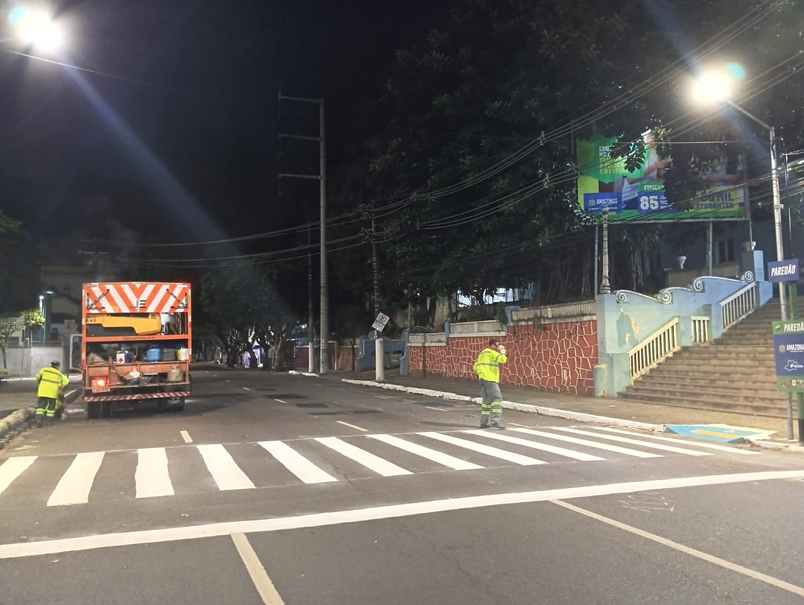 Prefeitura de Manaus reforça sinalização de trânsito no Centro