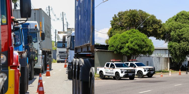 Operação 'Carga Pesada': oito caminhões são removidos com irregularidades em Manaus