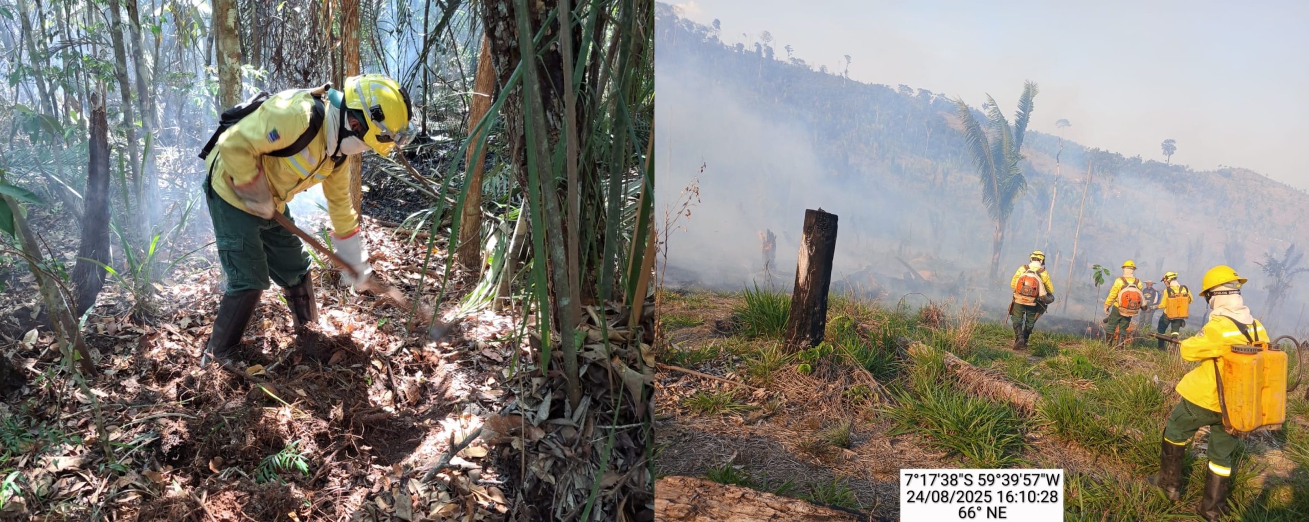 Ibama combate incêndios florestais na Amazônia