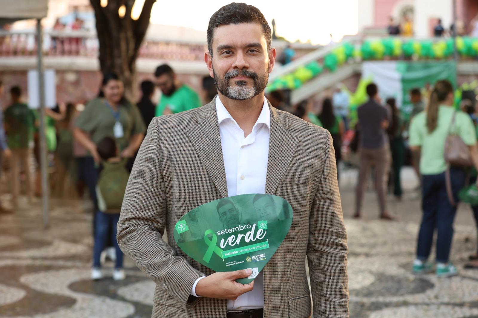 Setembro Verde: Teatro Amazonas é iluminado em homenagem à luta pelos direitos da pessoa com deficiência