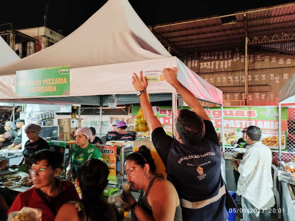 Visa Manaus irá fiscalizar pontos de venda de alimentos durante o ‘#SouManaus Passo a Paço 2025’