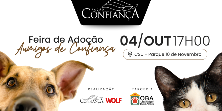 Ração Confiança promove Feira de Adoção Pet no Dia Nacional da Adoção
