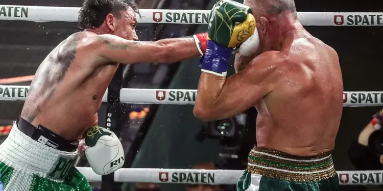 Luta entre Popó e Wanderlei Silva termina em briga generalizada com nocaute pós-combate