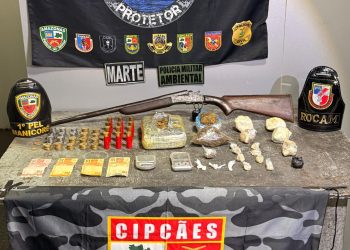 Base Arpão 2: PMAM prende dupla e apreende entorpecentes após denúncia anônima