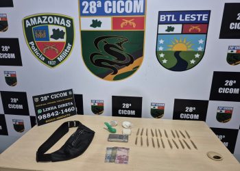 Polícia Militar do Amazonas prende quatro homens e apreende drogas na capital e no interior