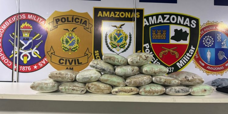 Base Arpão 3: PMAM apreende mais de 22 quilos de entorpecentes e prende suspeito por tráfico de drogas