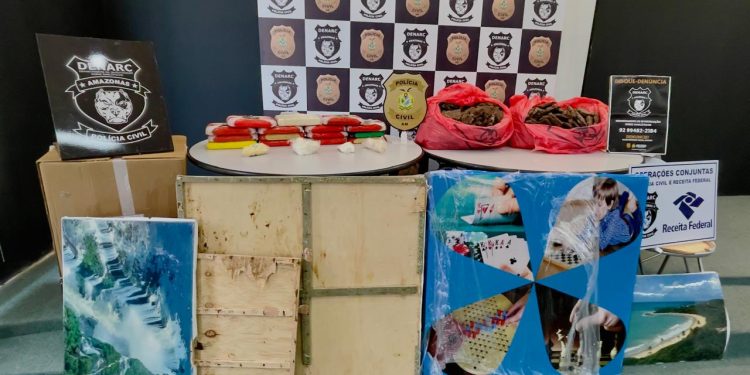 PC-AM apreende R$ 19,5 milhões em cocaína e cocaína negra em mansão na Ponta Negra