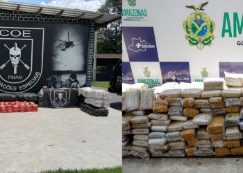 Em setembro, Polícia Militar do Amazonas apreende 3,2 toneladas de entorpecentes e captura 67 foragidos da Justiça