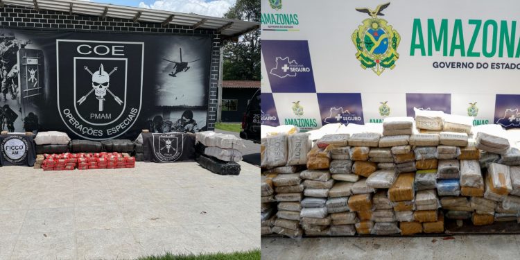 Em setembro, Polícia Militar do Amazonas apreende 3,2 toneladas de entorpecentes e captura 67 foragidos da Justiça