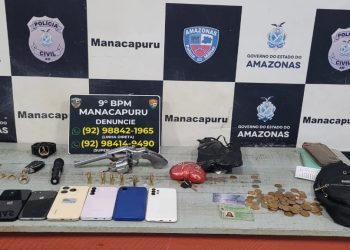 Três pessoas são presas por roubo de celulares no município de Manacapuru