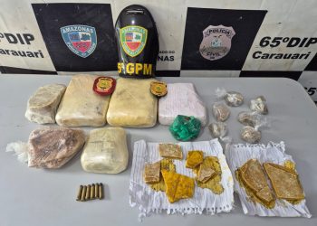 Operação Natal Mais Seguro: PC-AM e PMAM prendem dupla com mais de cinco quilos de maconha tipo skunk e oxi em Carauari